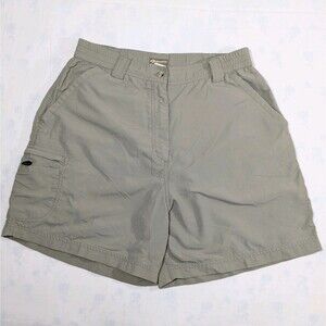 SPORTIF Hiking Shorts Women's Medium Cargo Outdoors Shorts Olive/Gray Vintage